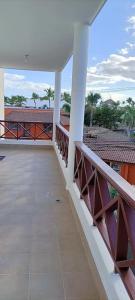 Balkón nebo terasa v ubytování El Rinconcito Caribeño