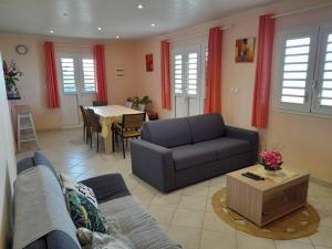 Oleskelutila majoituspaikassa Villa Sirius vue sur mer