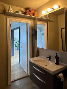 A bathroom at Bright and Spacious 4 bedroom apartment in Hlíðar, Reykjavik