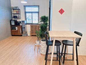 Kuchyň nebo kuchyňský kout v ubytování Gardenstay
