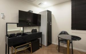 Kuchyň nebo kuchyňský kout v ubytování Hotel Yaja Gwangalli + 37 fotografií