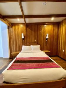 Postel nebo postele na pokoji v ubytování Mistico Machupicchu Eco B&B