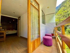 Balkón nebo terasa v ubytování Mistico Machupicchu Eco B&B