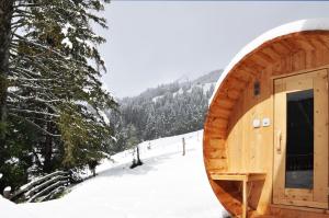 Chalet Edelweiss Breathtaking Glacier View v zimě