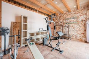 Posilňovňa alebo fitness centrum v ubytovaní Can Garraseca