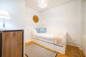 Кровать или кровати в номере Playa Apartamento Frente al mar