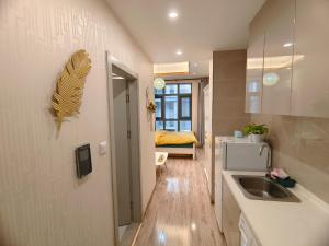TV a/nebo společenská místnost v ubytování Yu Jing Xuan Boutique Apartment + 37 fotografií