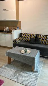 a living room with a couch and a coffee table at Apartment Vila Tara in Bihać