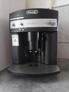 a coffee maker sitting on top of a counter at Studio Gizella in Budapest