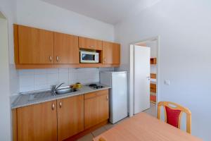 Kuchyň nebo kuchyňský kout v ubytování Campus Hotel