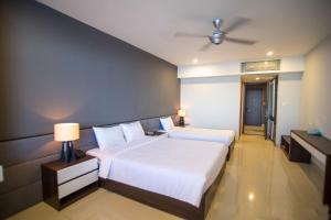 Katil atau katil-katil dalam bilik di My Khe 2 Da Nang Seafront Hotel