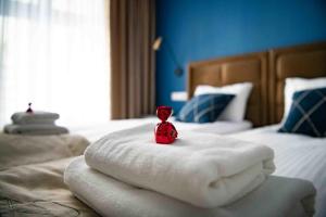 4Wings Apartments客房内的一张或多张床位