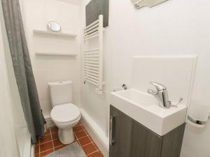 Bilik mandi di Y Gribyn - Modern stone cottage within Snowdonia's National Park