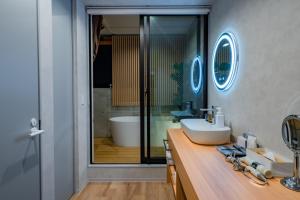 Koupelna v ubytování Randor Hotel Hiroshima Prestige