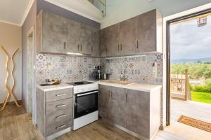 Kuchyň nebo kuchyňský kout v ubytování Entheon Olive Villas - Poolside Retreats