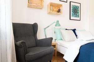 Postel nebo postele na pokoji v ubytování Jaselská Rooms - Brno Center