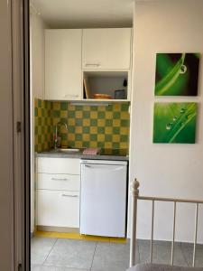 Kuchyň nebo kuchyňský kout v ubytování Villa Amari
