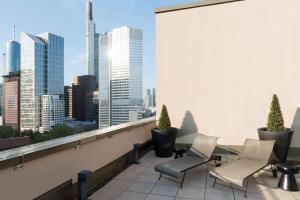 O edifício em que o apart-hotel se localiza