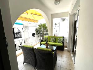 Χώρος καθιστικού στο Margarita Napa Apartments