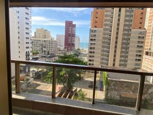 a view from a window of a city at Luzon Residence Apartments in Fortaleza