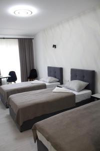 Postel nebo postele na pokoji v ubytování Forsage Hotel