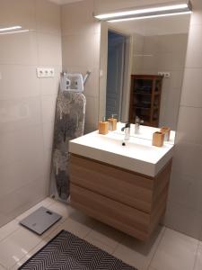 Koupelna v ubytování Korvin One Apartman
