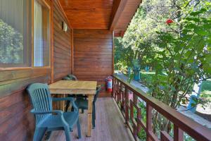 A balcony or terrace at Cinderella Pension & Bungalow