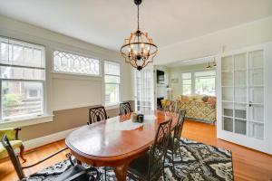 a dining room with a table and chairs at Elizabeth City Vacation Rental Gazebo with Hot Tub! in Elizabeth City