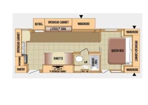 a floor plan of a kitchen with boxes at Pension and Pizzeia - Sairo - in Kamishihoro