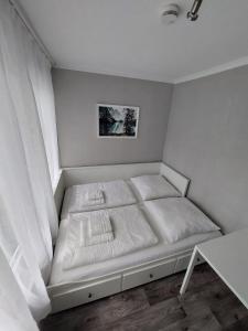 Ferienbungalows am Wolziger See客房内的一张或多张床位
