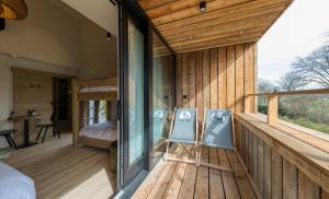 Balkón nebo terasa v ubytování Wood (Forestia)
