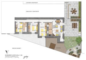 The floor plan of The Torrs Apartments New Mills