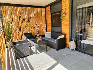 Posezení v ubytování ARIA Mobile Home, Oaza Mira 5 Star Camping, Dalmatia