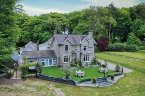 an aerial view of a house with a garden at Hill House Country Estate - Princes Gate in Ludchurch