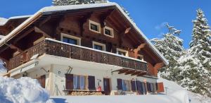 Chalet le Grenier des Crosets, Vue exceptionnelle sur les Dents du Midi v zimě
