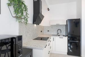 Kuchyň nebo kuchyňský kout v ubytování 4 ELEMENTS - Luxury Family Apartments