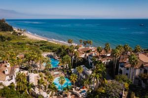 an aerial view of the resort and the beach at The Ritz-Carlton Bacara, Santa Barbara in Santa Barbara