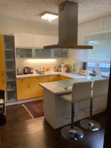 Virtuvė arba virtuvėlė apgyvendinimo įstaigoje Golden Rooms