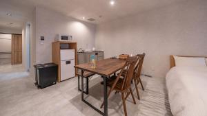 Kuchyň nebo kuchyňský kout v ubytování Relax Hotel Takayama Station