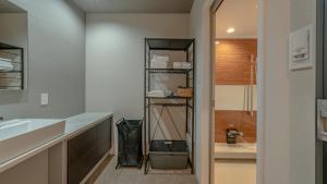 Kuchyň nebo kuchyňský kout v ubytování Relax Hotel Takayama Station
