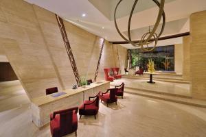 Posezení v ubytování de Vins Sky Hotel Seminyak + 37 fotografií