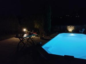 Bazén v ubytování Gîte « les rives de l’Ardèche » nebo v jeho okolí