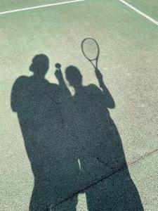 Tenis a/nebo squash v ubytování Ferienhaus am Wald nebo okolí