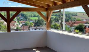 Balkón nebo terasa v ubytování Ferienhaus Sporr