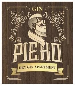 un dibujo de un hombre con gafas y una señal en Piero Dry Gin Apartment en bedizzol