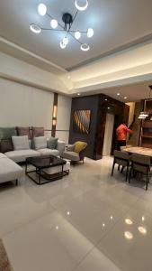 Istumisnurk majutusasutuses Panda Homestay