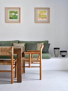A seating area at Siora of Paros - Ammiralis & Castelis