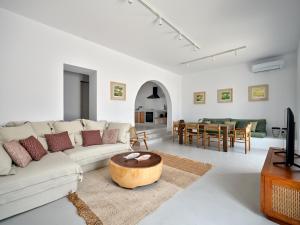 A seating area at Siora of Paros - Ammiralis & Castelis