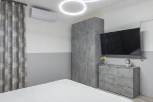 TV a/nebo společenská místnost v ubytování PETIT casa vacanze