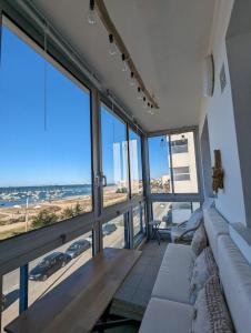 Et opholdsområde på Appartement Face Mer au pied des commerces